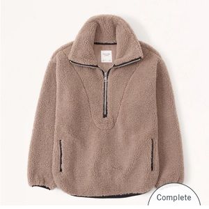 NWOT! Abercrombie & Fitch Drama Collar Half-Zip Sweatshirt - XS